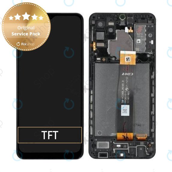 Συγκρότημα οθόνης για Samsung A32 5G, A326B, GH82-25121A, GH82-25122A, Awesome Black, Service Pack
