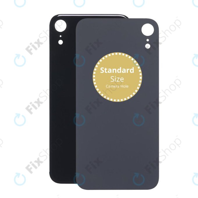 Πίσω Κάλυμμα Γυαλί για iPhone XR | Μαύρο | Black