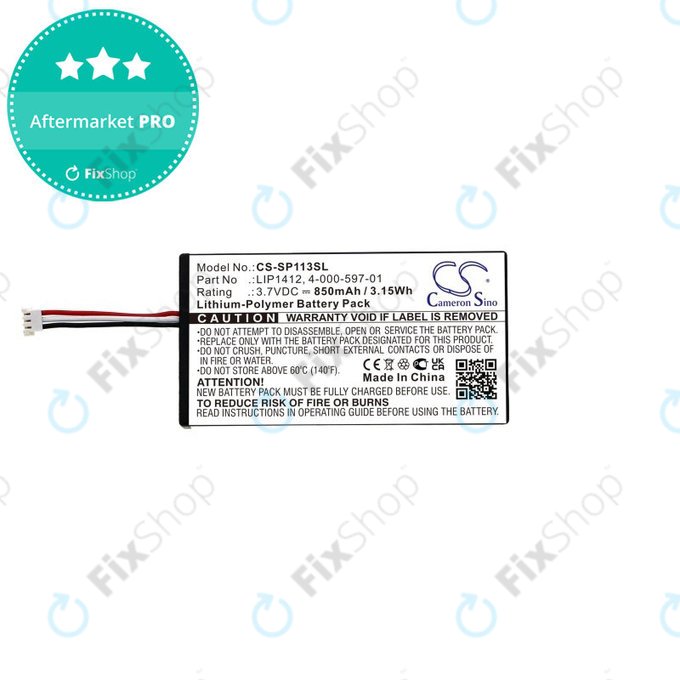 Μπαταρία για PSP, 850mAh, Li-Pol, 3.7V, LIP1412, HQ