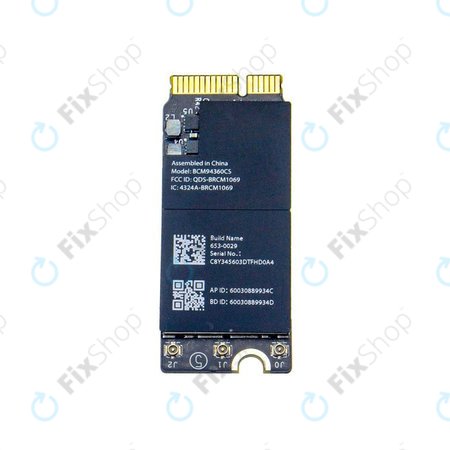 Κάρτα Ασύρματου Δικτύου AirPort BCM94360CS για MacBook Pro 13" A1502 (Τέλη 2013 - Μέσα 2014) | 15" A1398 (Τέλη 2013 - Μέσα 2014) | Mac Mini A1347 (Τέλη 2014)