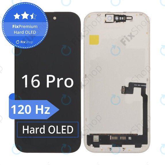 Συγκρότημα οθόνης για iPhone 16 Pro, FixPremium Hard OLED 120Hz