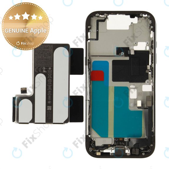Μεσαίο πλαίσιο με μπαταρία για iPhone 16 Pro | Black Titanium | ZD076-00689 | Genuine Apple
